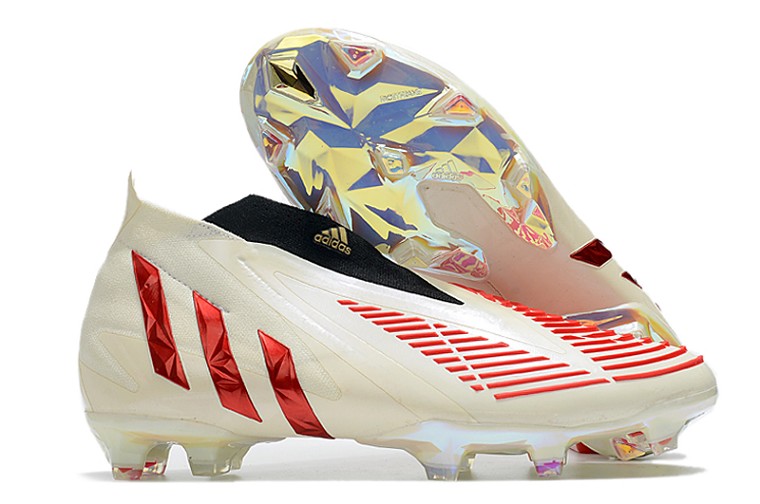 Adidas Predator Edge+ FG - blanc rouge